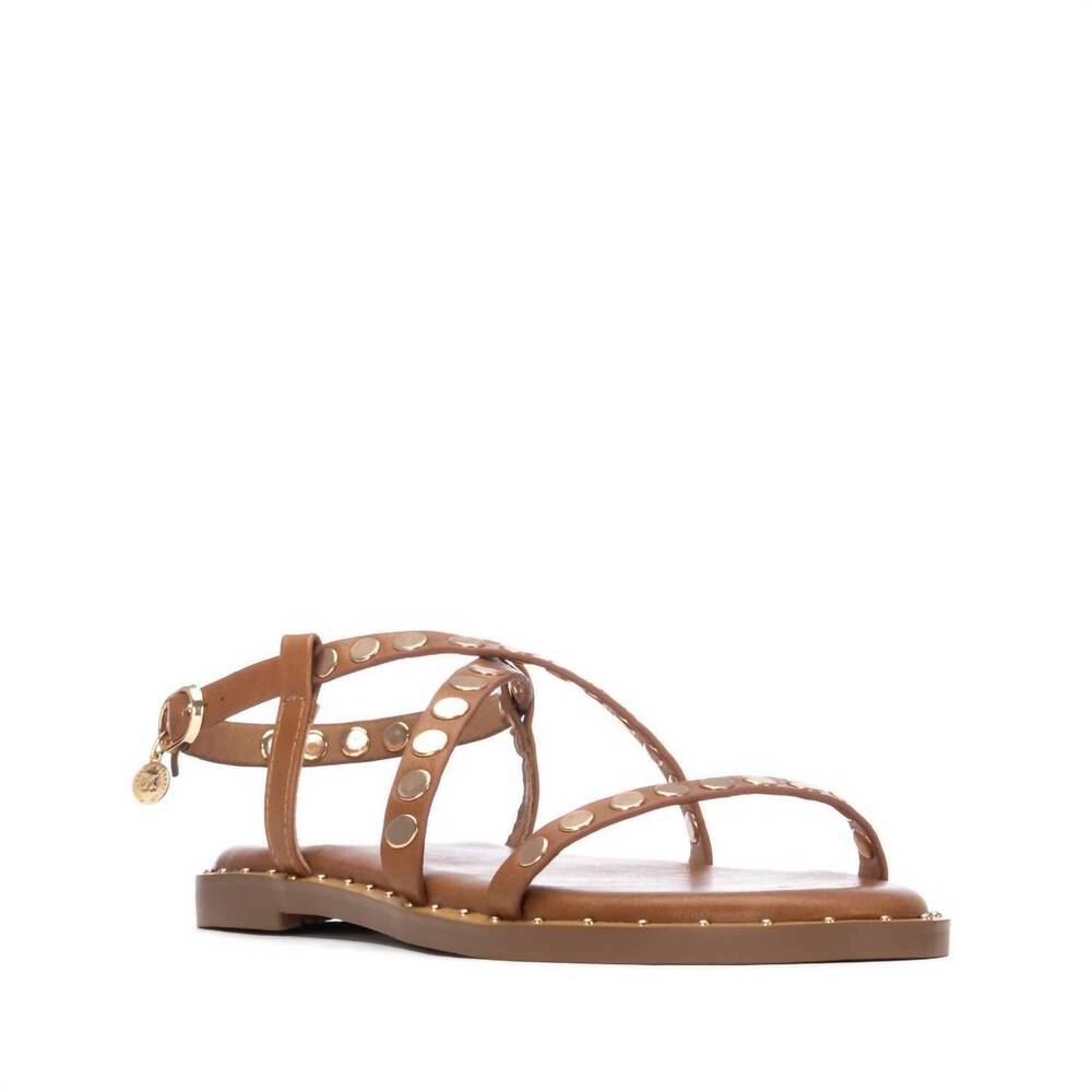 NEW XTI women's strappy sandals in camel